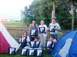 Fans bei Ramona im Garten-mini